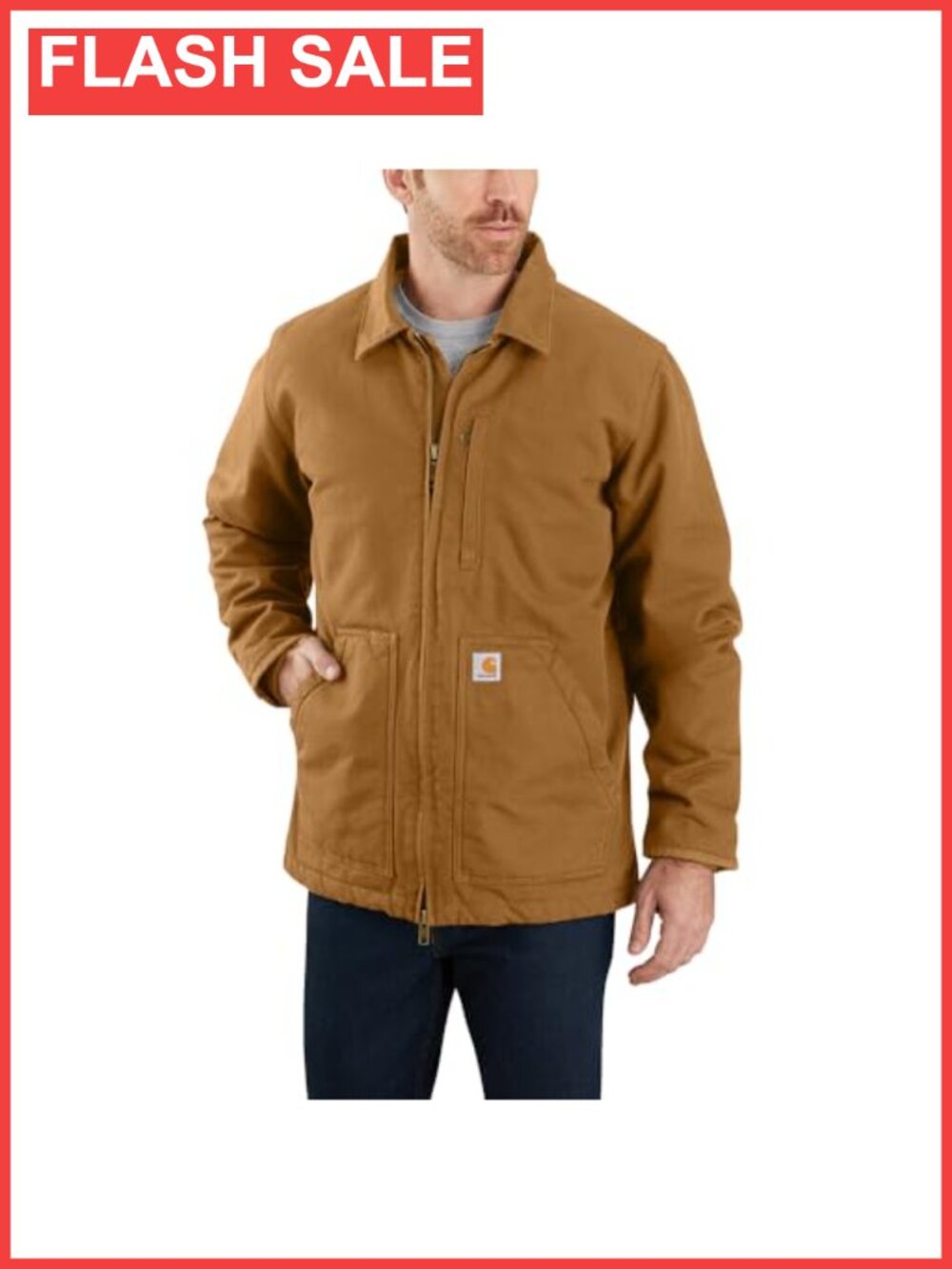 Washed Duck Ridge Coat Sherpa Lined Work Utility Outerwear
